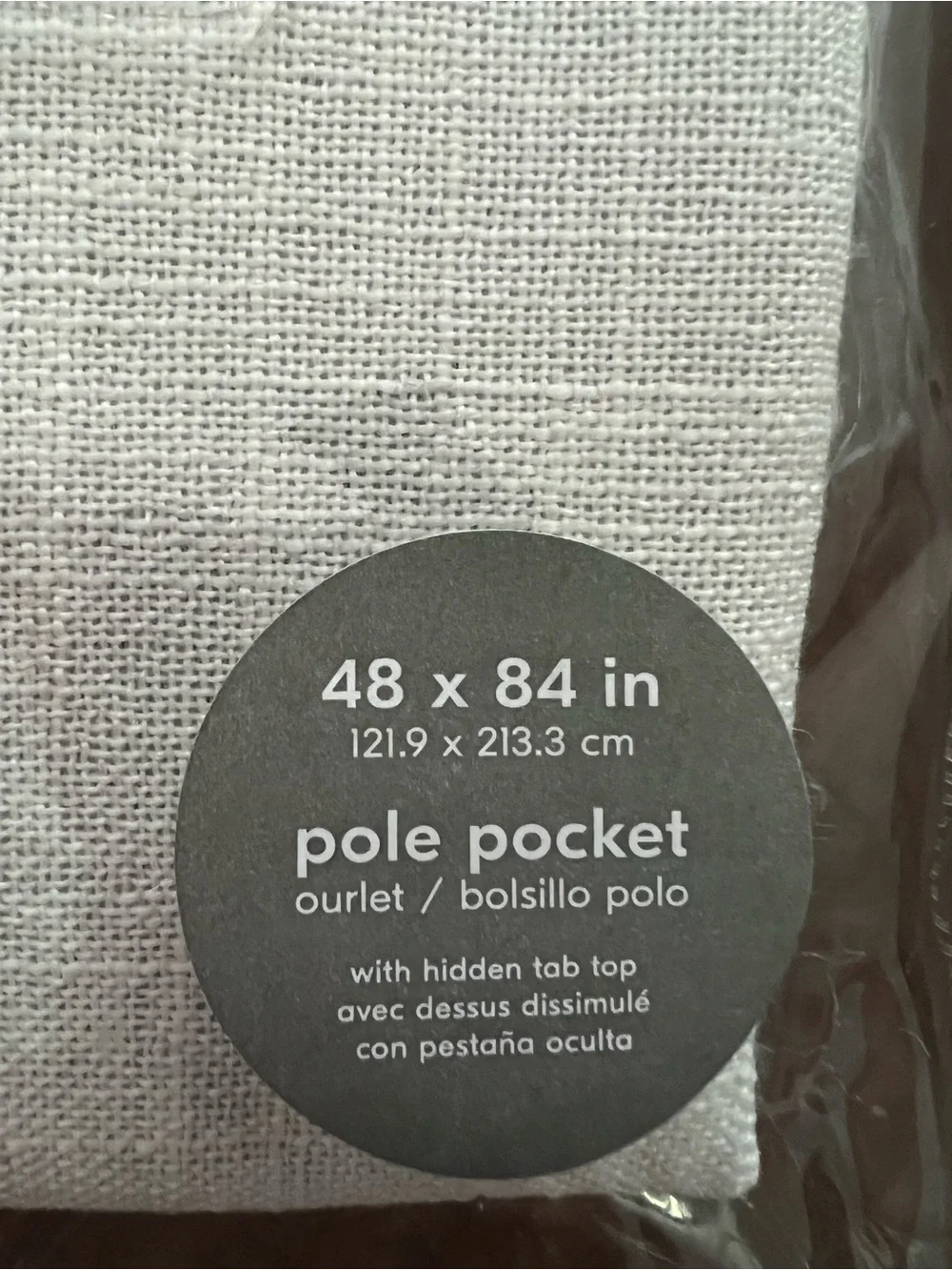 WEST ELM Kids Crossweave Set of 2 Curtains 48x84 inch Winter White New